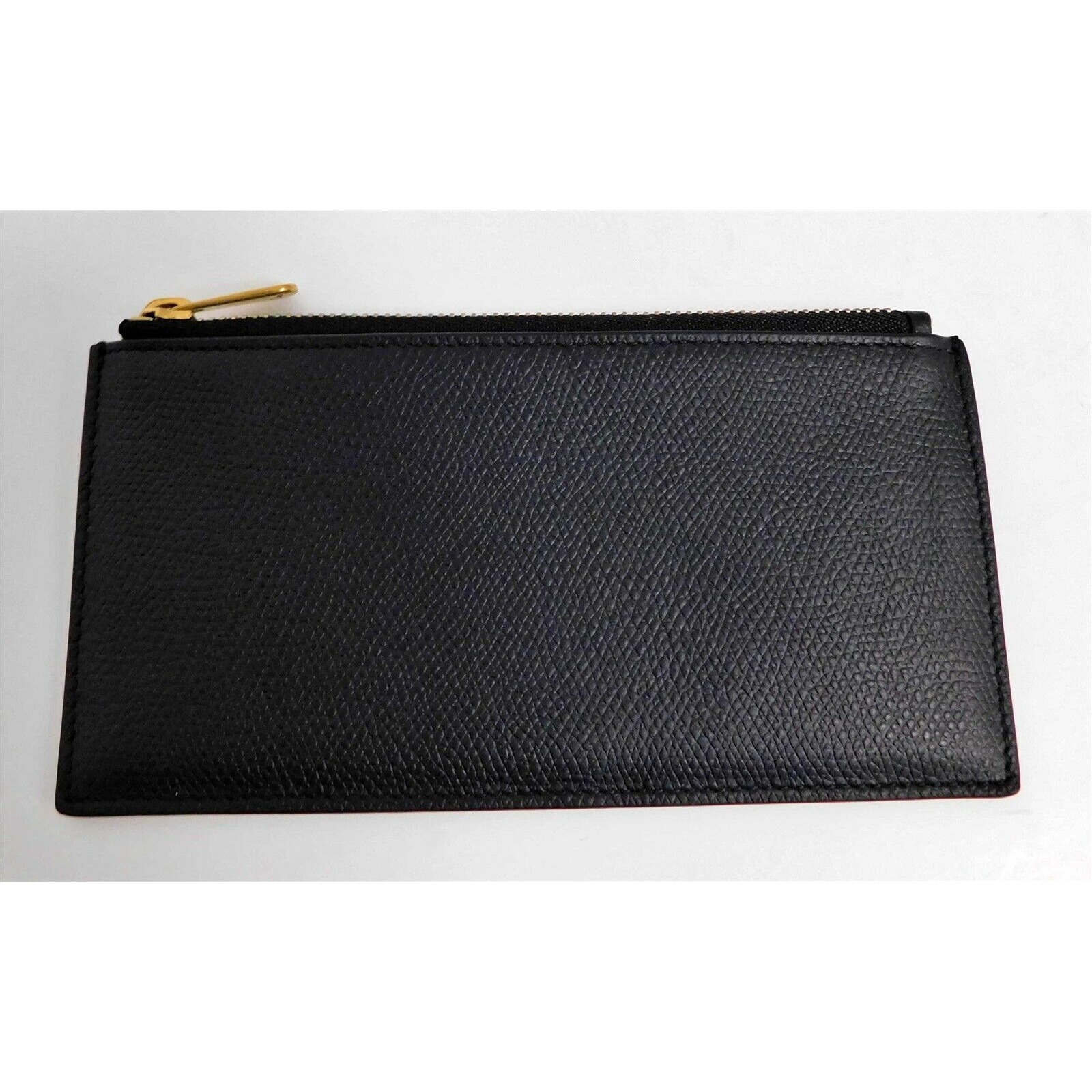 New Christian Dior Large Grain Leather Zip Credit Card Holder Wallet — image 3 of 5